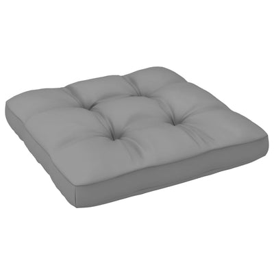 Garden Corner Sofa with Grey Cushions Solid Pinewood