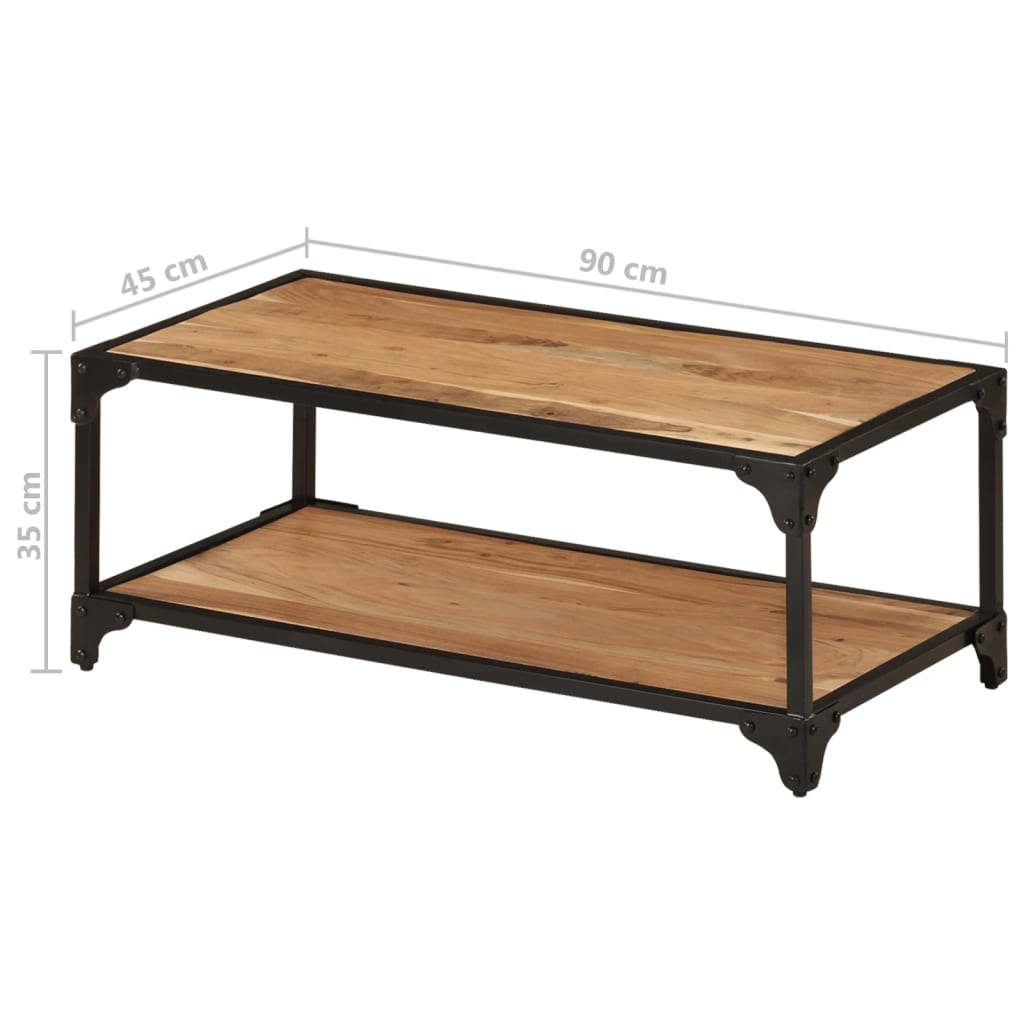 Coffee Table 90x45x35 cm Solid Acacia Wood