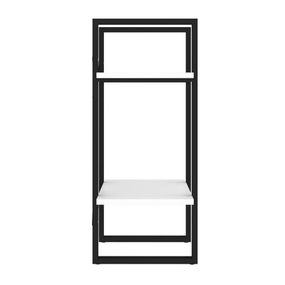 2-Tier Book Cabinet White 40x30x70 cm Chipboard