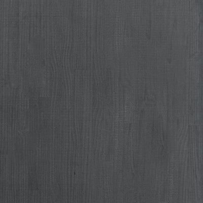 3-Tier Book Cabinet Grey 80x30x105 cm Solid Pine Wood