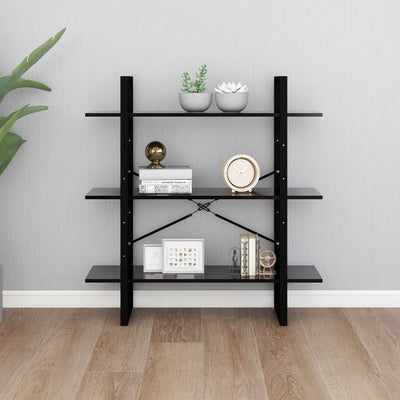 Book Cabinet Black 100x30x105 cm Chipboard