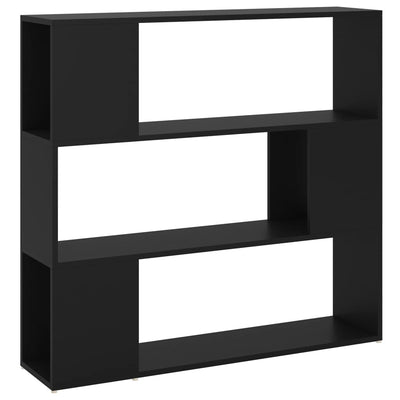 Book Cabinet Room Divider Black 100x24x94 cm