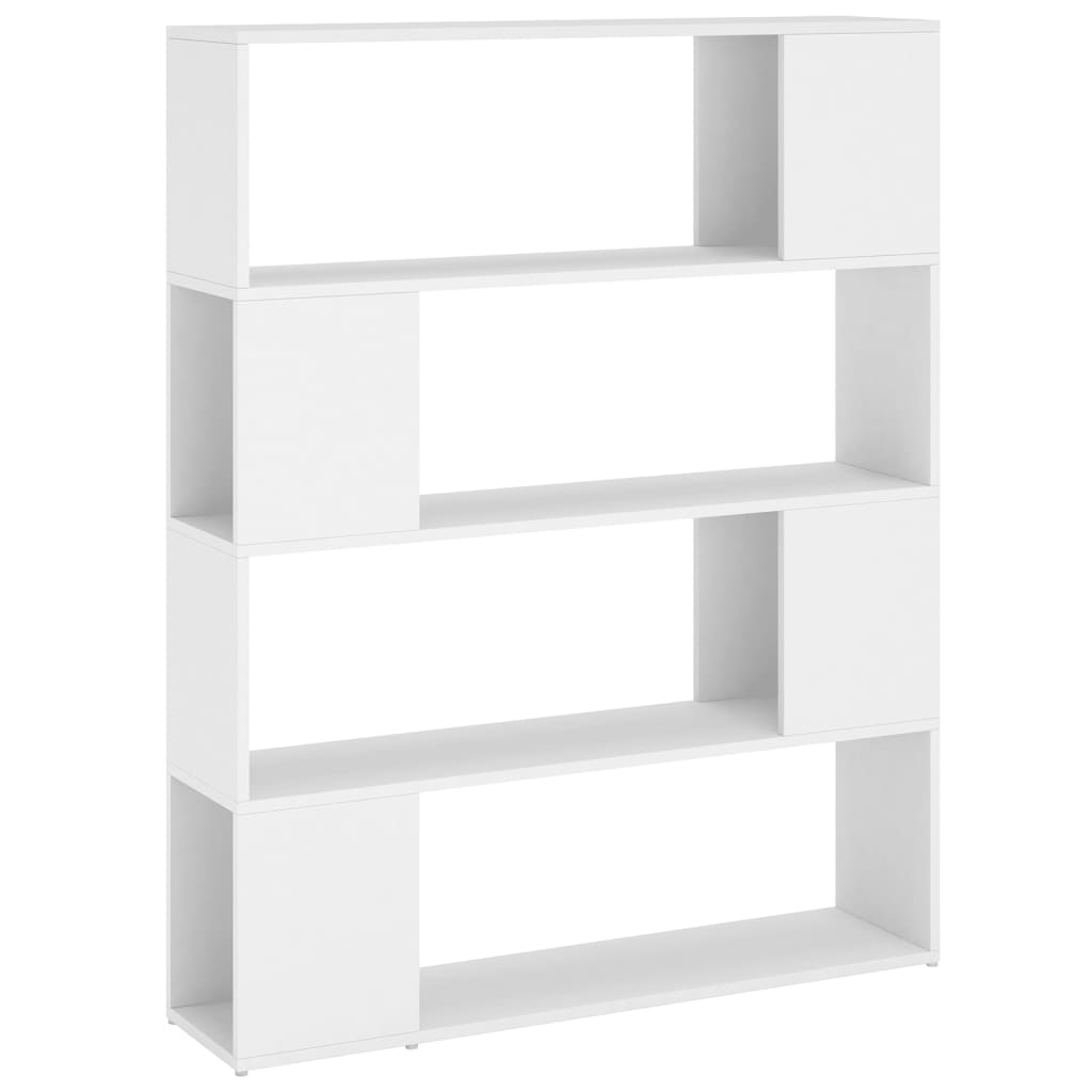 Book Cabinet Room Divider White 100x24x124 cm