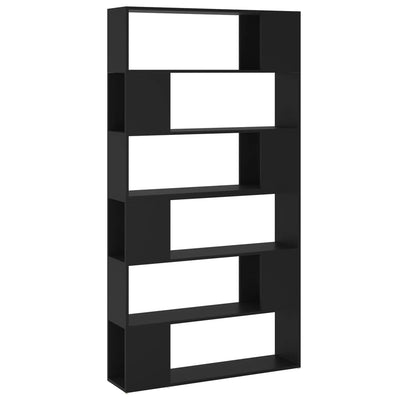 Book Cabinet Room Divider Black 100x24x188 cm