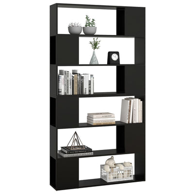 Book Cabinet Room Divider Black 100x24x188 cm
