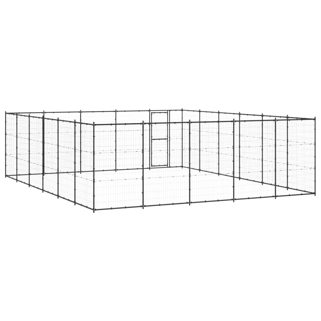 Outdoor Dog Kennel Steel 36.3 m²