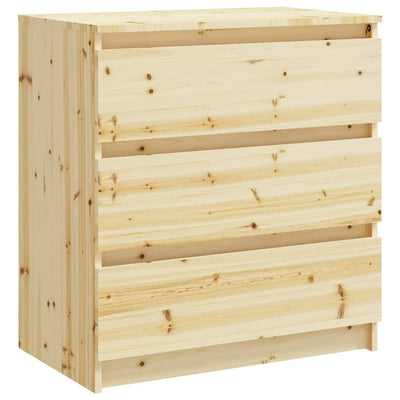 Side Cabinets 2 pcs 60x36x64 cm Solid Wood Fir