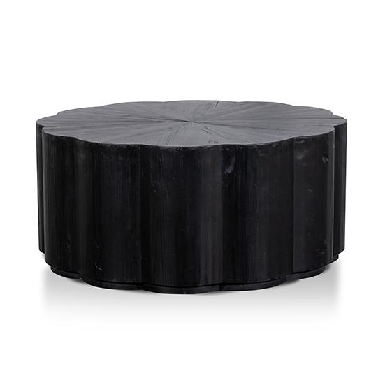 100cm Round Coffee Table - Full Black
