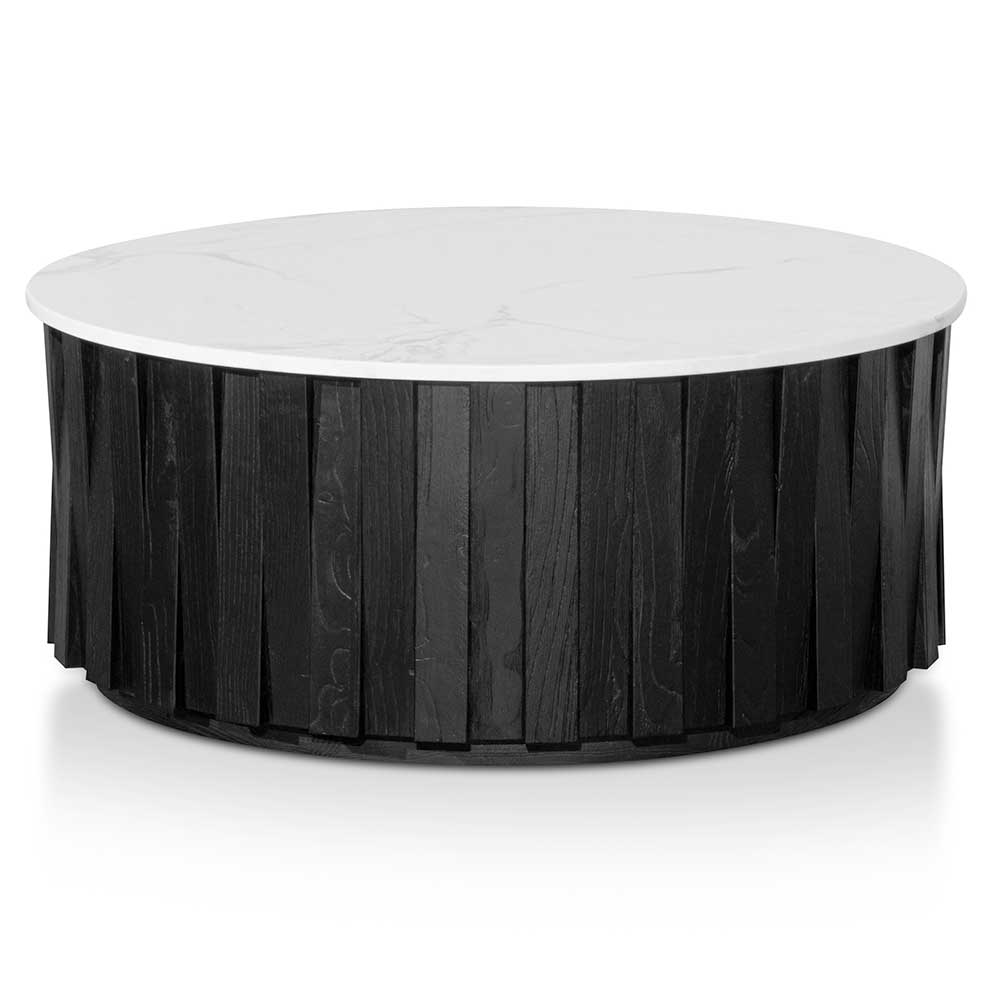 Round marble Coffee Table - Black