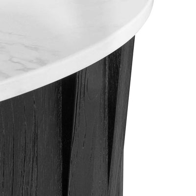 Round marble Coffee Table - Black