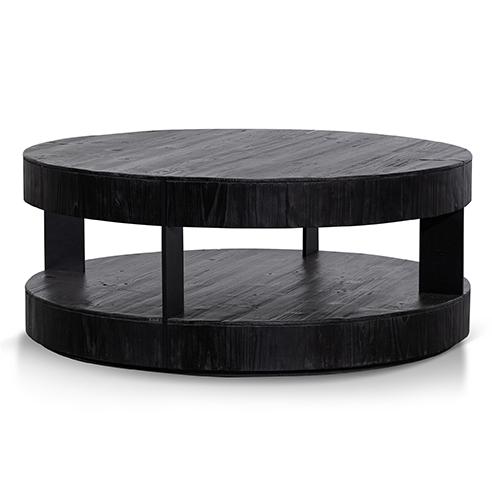 Round Coffee Table - Full Black