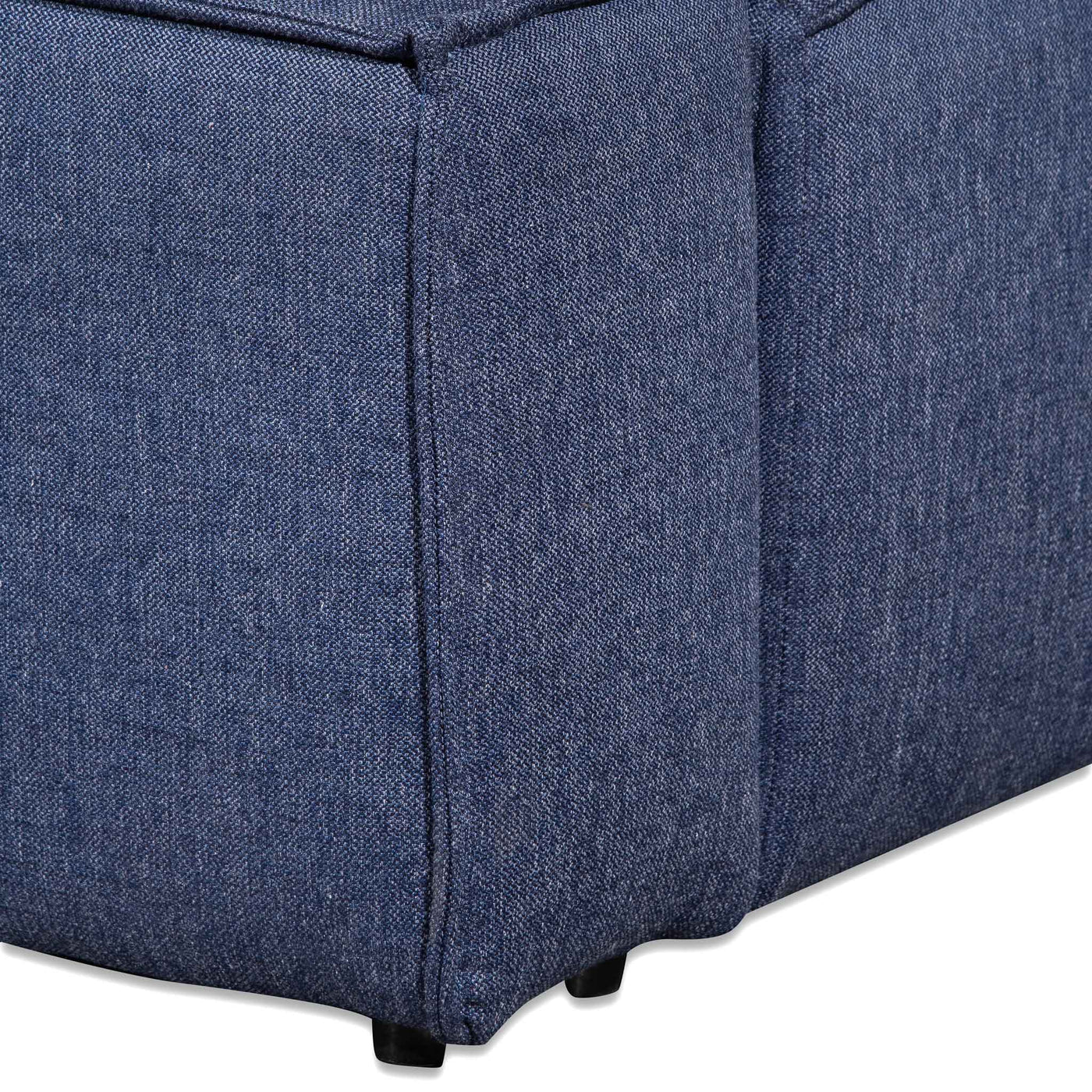 Fabric King Bed Frame - Artic Blue