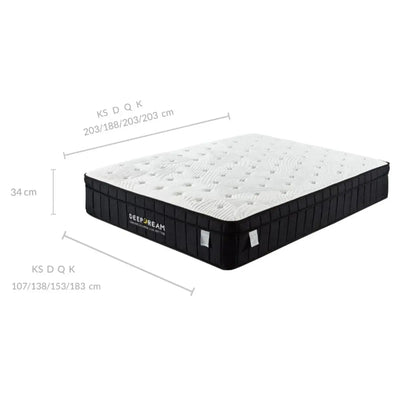 Charcoal Infused Super Firm Pocket Mattress - Queen