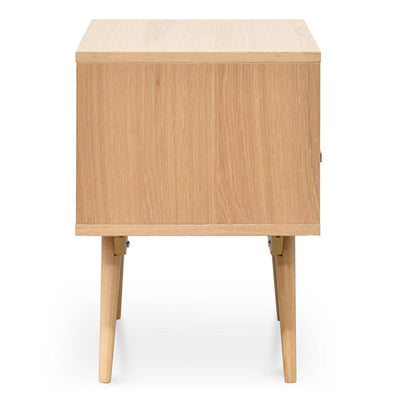 Bedside Table - Natural - White