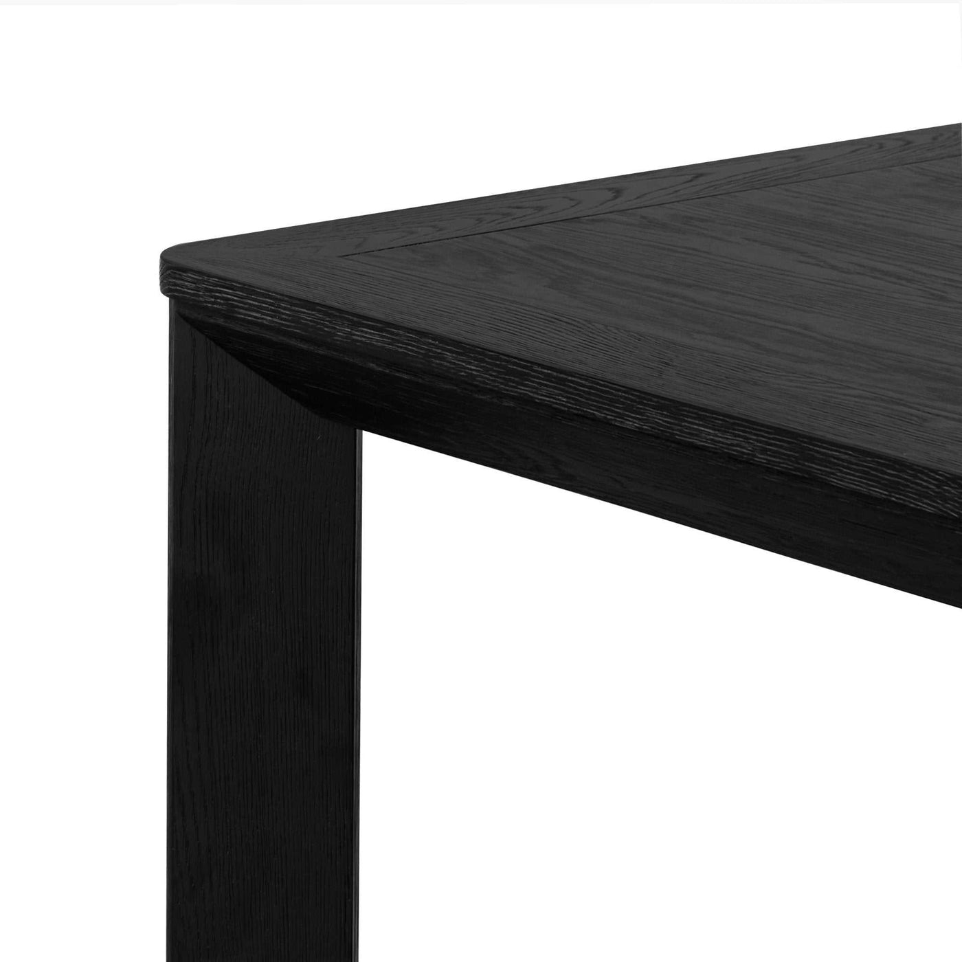 3m Wooden Dining Table - Full Black
