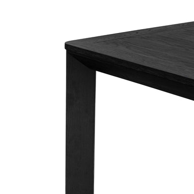 3m Wooden Dining Table - Full Black