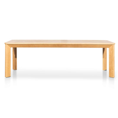 2.4m Wood Dining Table - Elm Distress Natural
