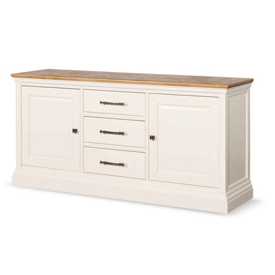 1.8m Sideboard Unit - White with Natural Top
