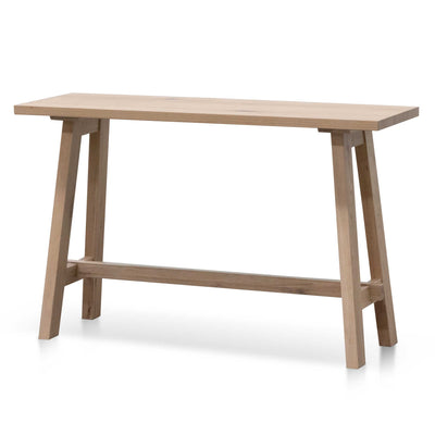 1.2m Wooden Console Table - Washed Natural