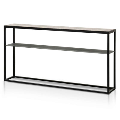 Marble Console Table - Black