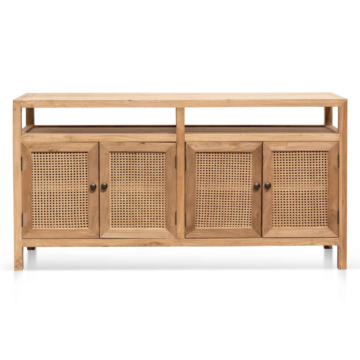 1.6m Sideboard Unit - Natural with Rattan Doors