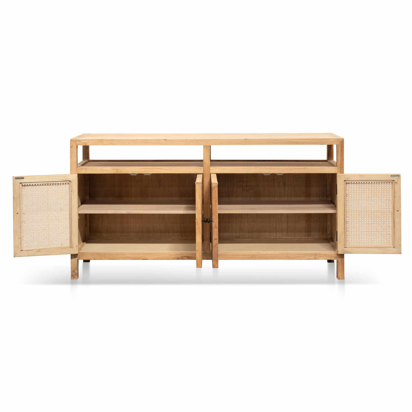 1.6m Sideboard Unit - Natural with Rattan Doors