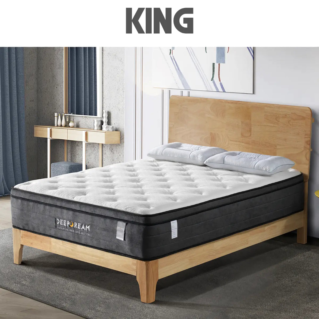 King - Latex Foam 34cm - Euro Top Mattress - 5 Zone Pocket Spring – Modern Luxury Furniture – Furniture Valley Australia