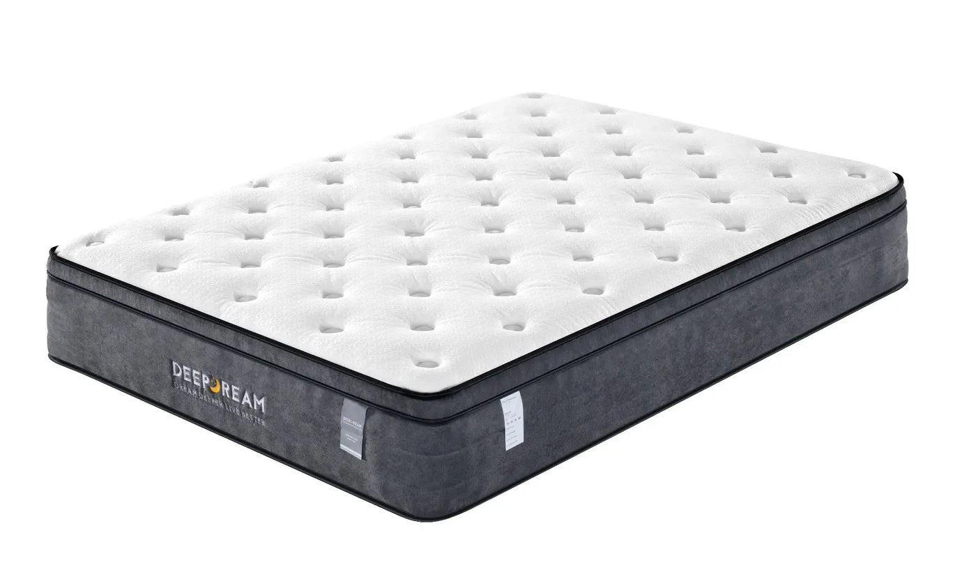 King Single - Latex Foam 34cm - Euro Top Mattress - 5 Zone Pocket Spring