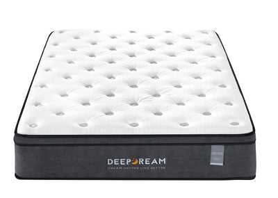 King Single - Latex Foam 34cm - Euro Top Mattress - 5 Zone Pocket Spring