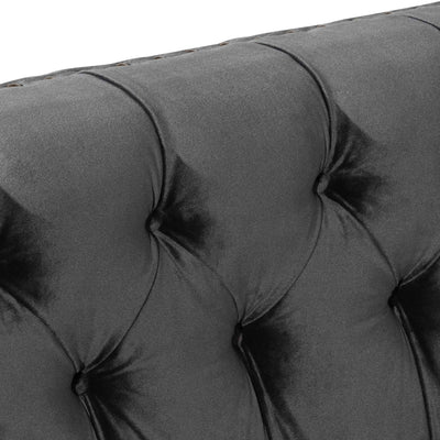 3 Seater Sofa - Cosmic Grey Velvet