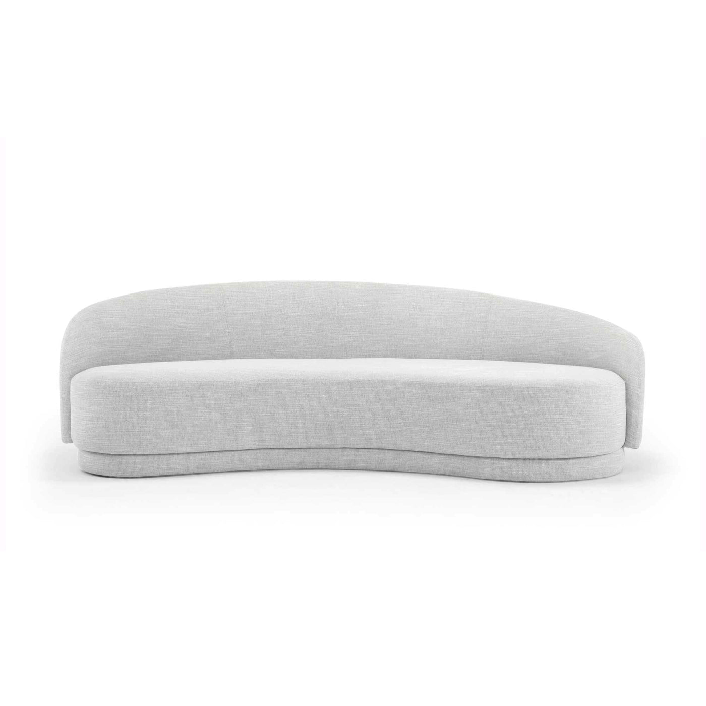 3 Seater Fabric Sofa - Light Texture Grey