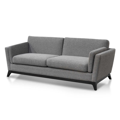 3 Seater Fabric Sofa - Graphite Grey