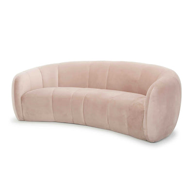 3 Seater Fabric Sofa - Blush