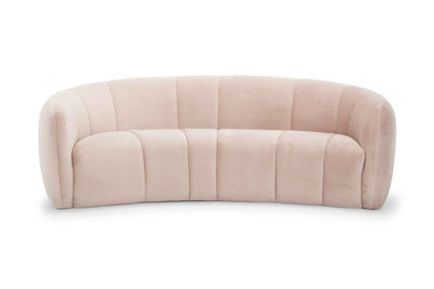 3 Seater Fabric Sofa - Blush