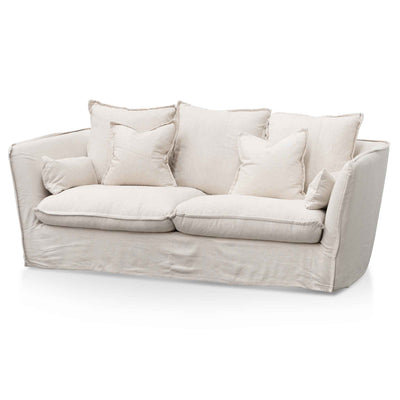 3 Seater Fabric Sofa - Linen Sand