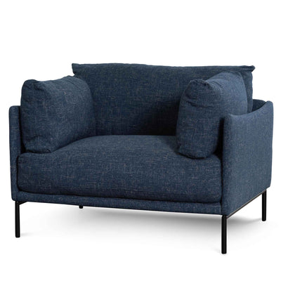 Fabric Arm Chair - Dark Blue