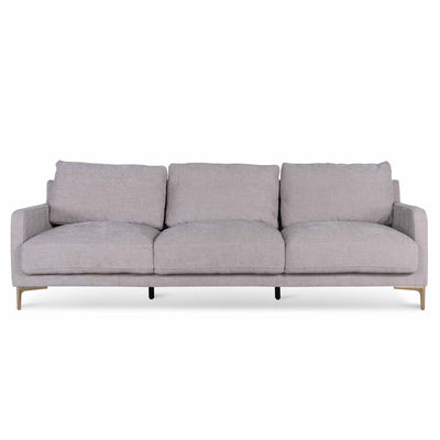 4 Seater Fabric Sofa - Oyster Beige