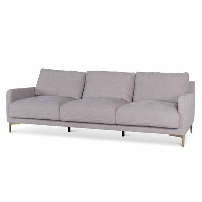 4 Seater Fabric Sofa - Oyster Beige