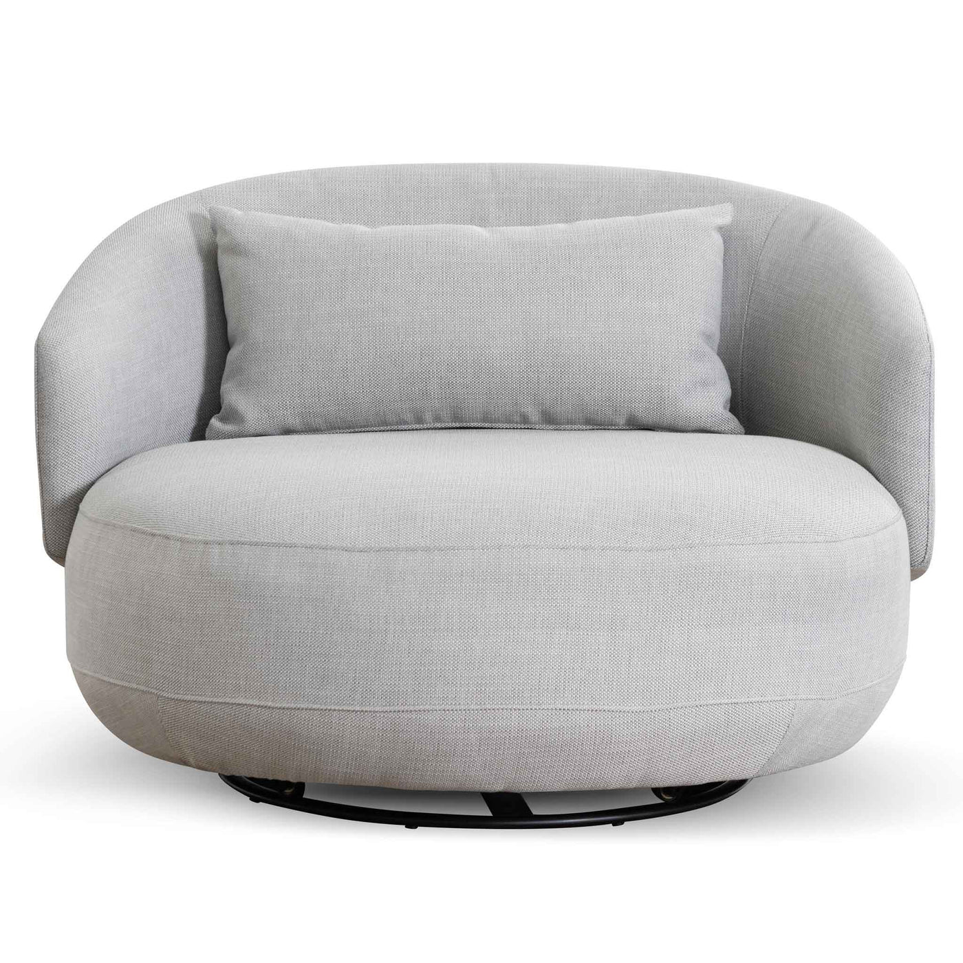 Fabric Armchair - Light Texture Grey