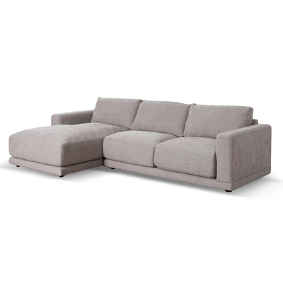 3 Seater Left Chaise Sofa - Oyster Beige