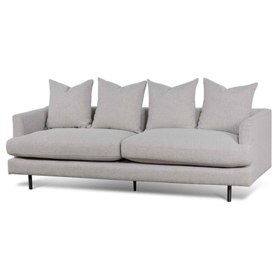 3 Seater Sofa - Sterling Sand with Black Legs