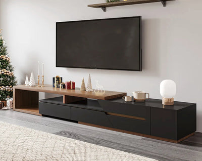 Modern Style Jowers Tv Unit Black And Walnut