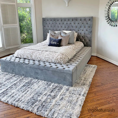 Meriana Luxurious Tufted Bed Frame INTEX