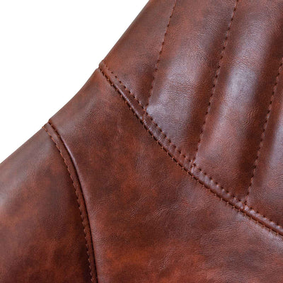 Office Chair - Cinnamon Brown PU Leather