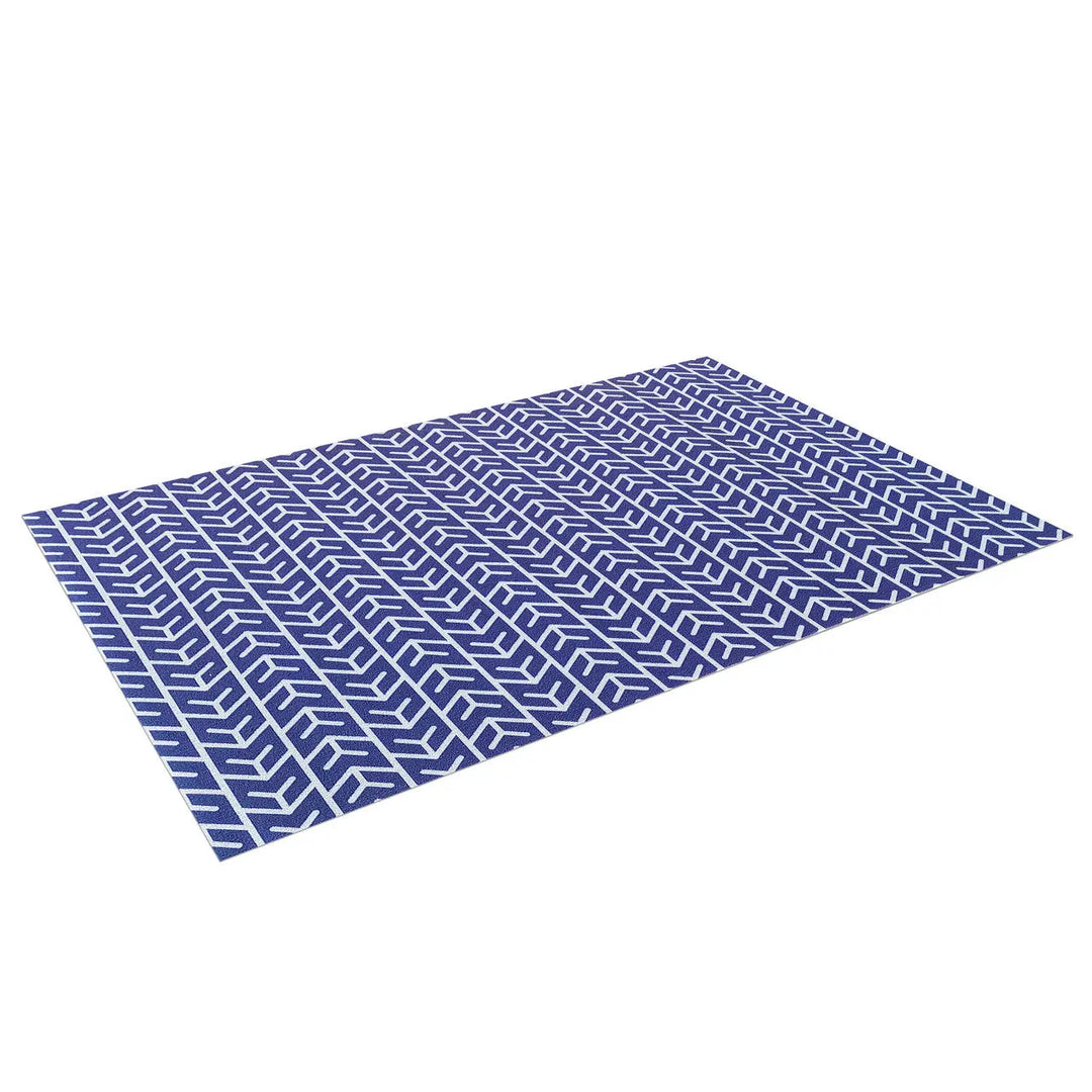 White and Indigo Abstract Outdoor Floor Rug- Outdoor – Modern Luxury Furniture – Furniture Valley Australia