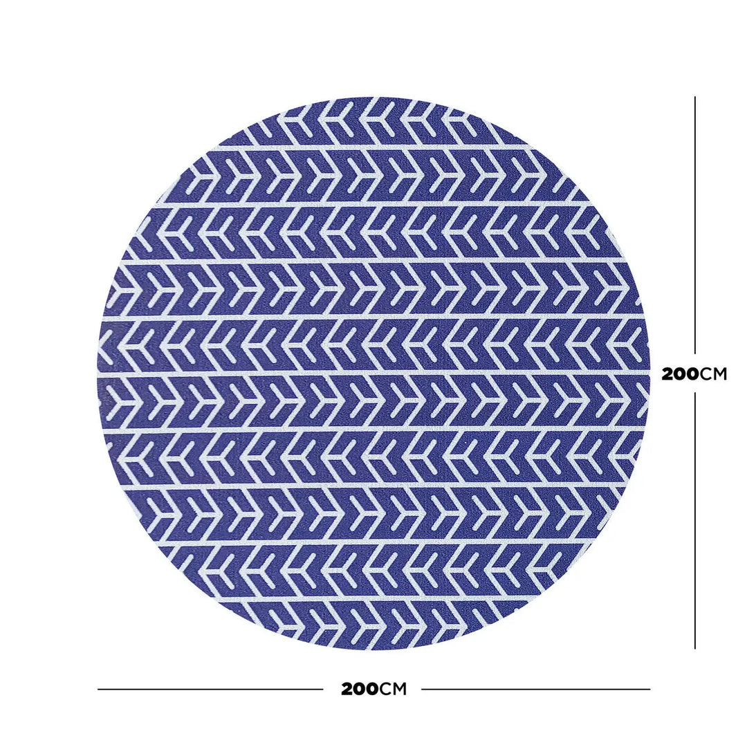 White and Indigo Abstract Outdoor Floor Rug- Outdoor – Modern Luxury Furniture – Furniture Valley Australia