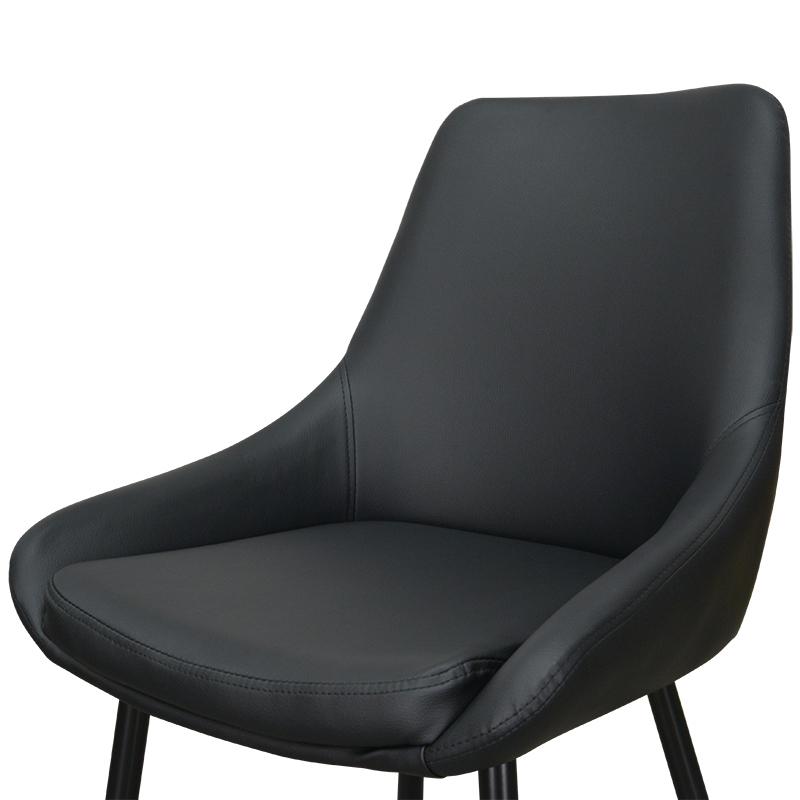 Dining Chair - Black PU (Set of 2)