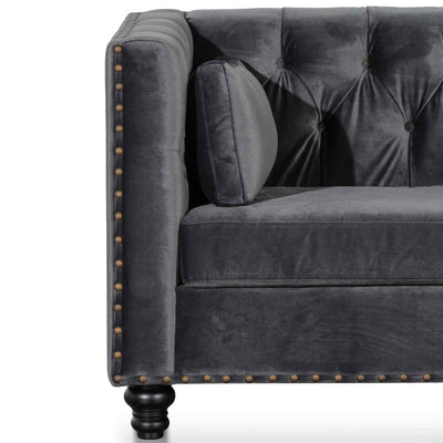 2 Seater Sofa - Cosmic Grey velvet