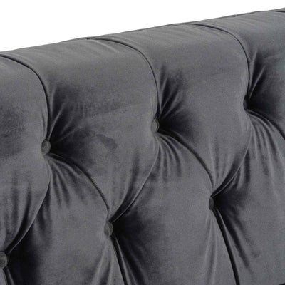 2 Seater Sofa - Cosmic Grey velvet