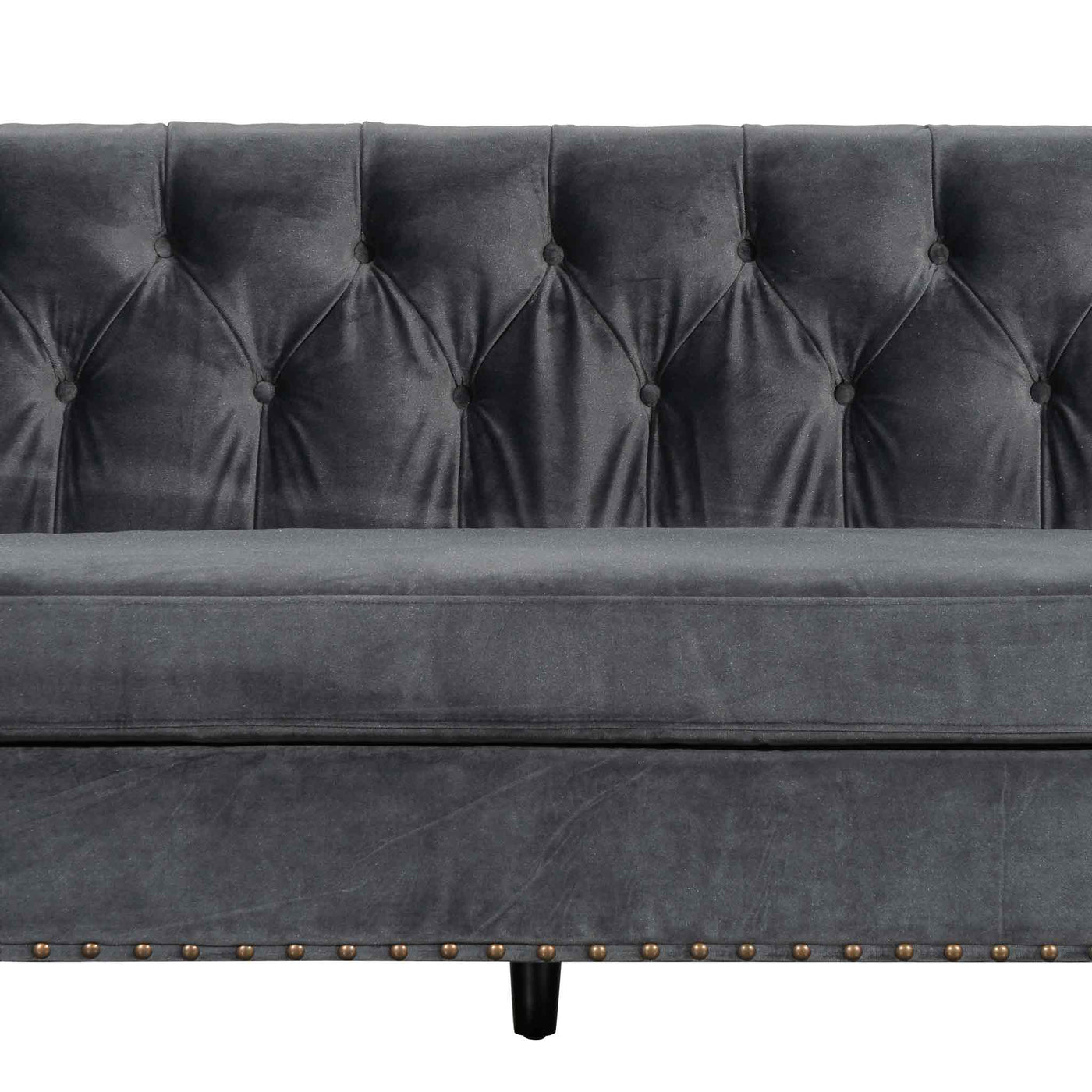 4 Seater Sofa - Cosmic Grey velvet